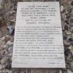 Magna Carta plaque in Bury St Edmunds